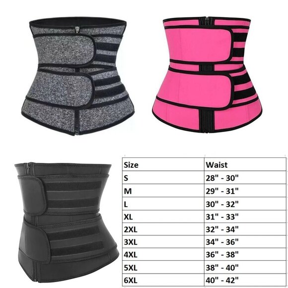 Men Waist Trainer Corset Sauna Sweat Weight Loss Body Shaper Yoga Slimmer Belt - Picture 3 of 8
